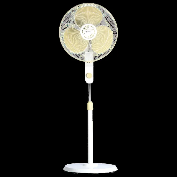 BAJAJ Veloce 400mm 3 Blade Silent Operation Pedestal Fan (Copper Motor, Champagne Fizz)