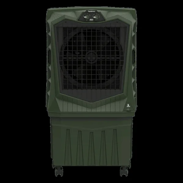 Symphony Air Force 60 Litres Desert Air Cooler with Auto Louver Movement (Inverter Compatible, Militry Green)