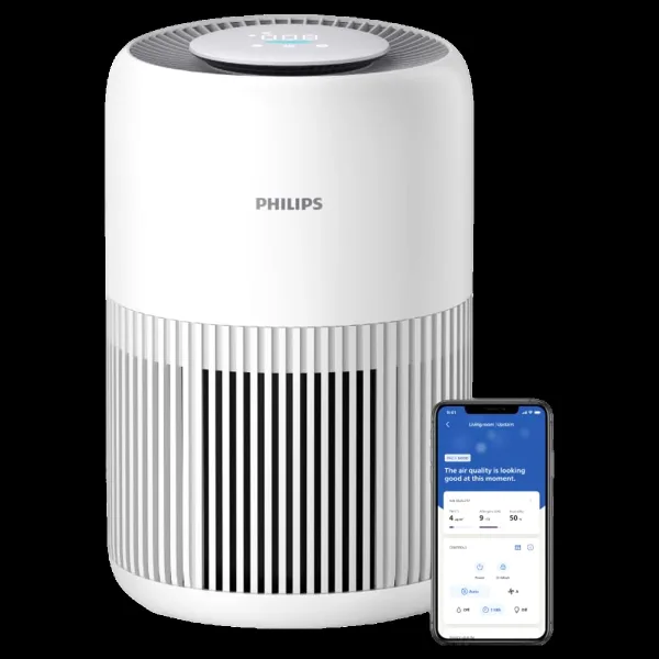 PHILIPS 900i Series Smart Air Purifier with Remote Scheduling (App Control with Wi-Fi, Arctic White)