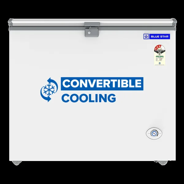 Blue Star N Series 201 Litres 3 Star Direct Cool Single Door Deep Freezer with Quadracool Technology (HT3-N230, White)