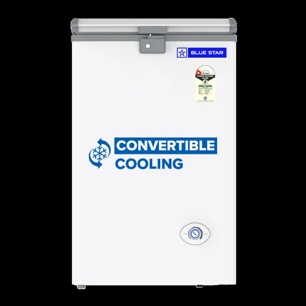 Blue Star N Series 63 Litres 1 Star Direct Cool Single Door Deep Freezer with Quadracool Technology (HT1-N75, White)