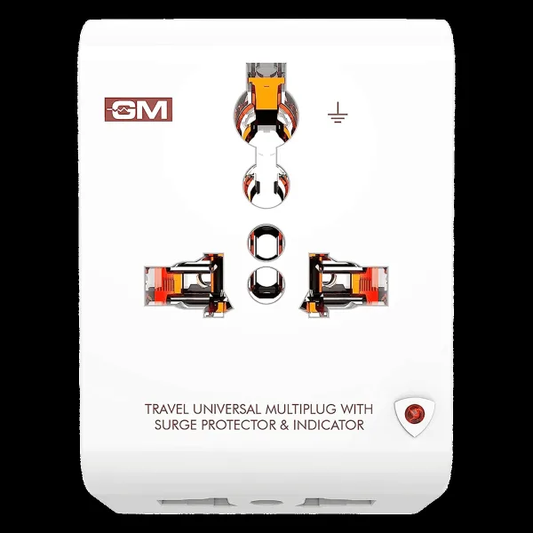 GM G Magic 1 Plugs Travel Adapter (Universal Compatibility, 3012, White)