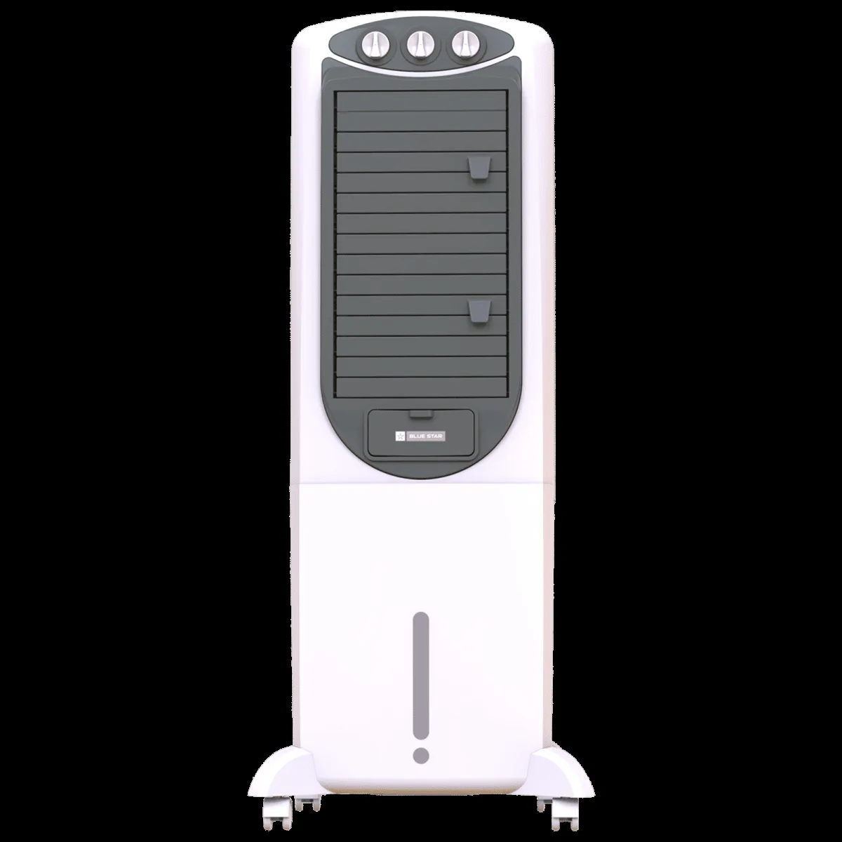 Blue Star PREMIA 35 Litres Tower Air Cooler with Anti-Microbial Property (Cross Drift Technology, White & Cool Grey)