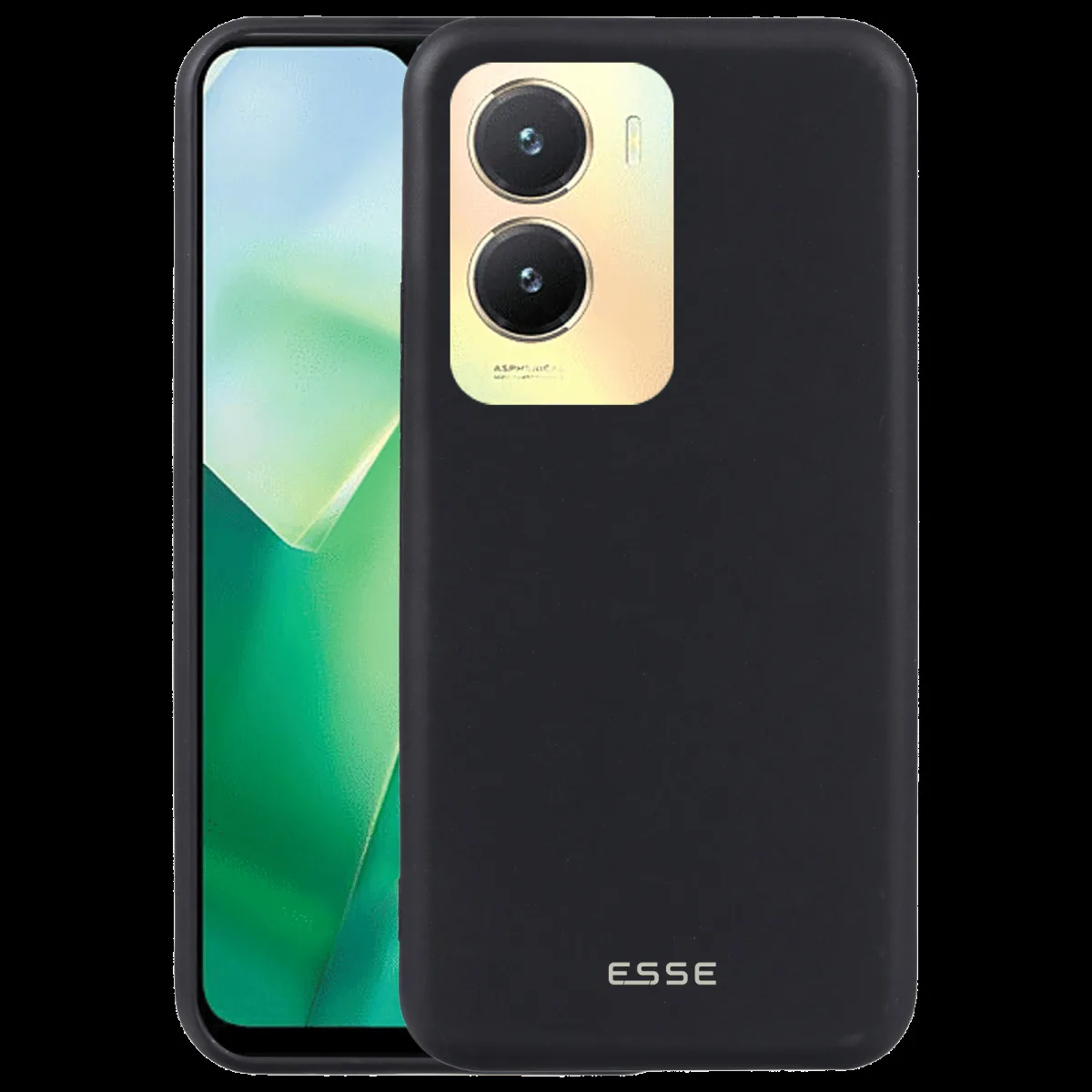 ESSE Soft Silicone Back Case for Vivo T2X (Optimal Protection, Black)