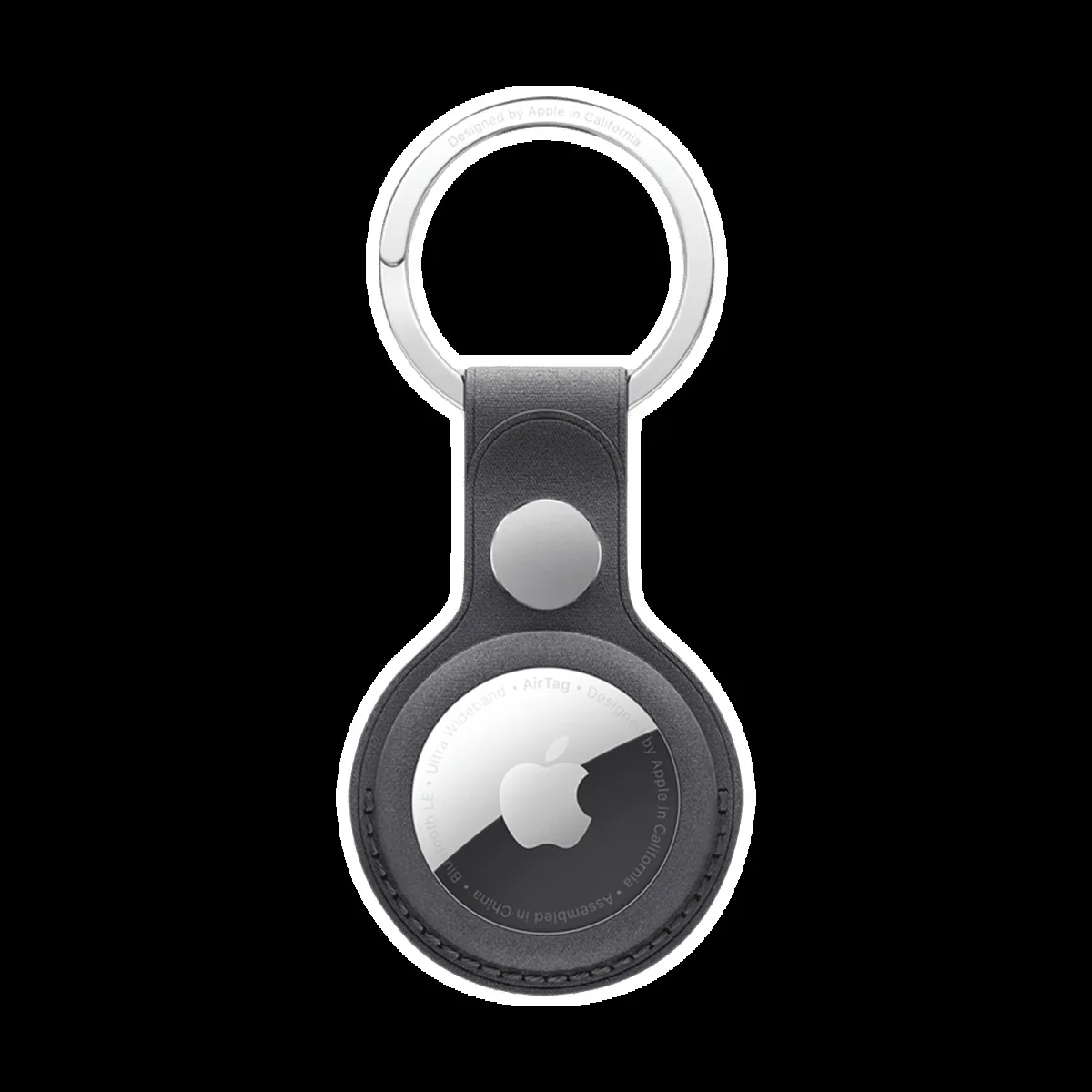 Apple Key Ring Compatible with AirTag (Snug Fit, MT2H3ZM/A, Black)