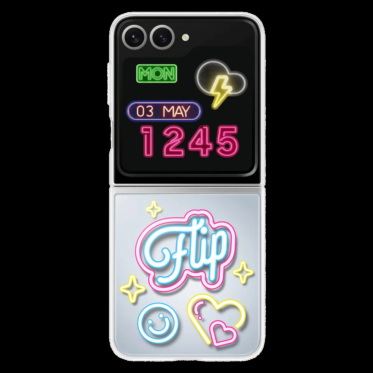 SAMSUNG TPU Back Cover for SAMSUNG Galaxy Z Flip7 FE, Flip6 (Flipsuit, Gray)