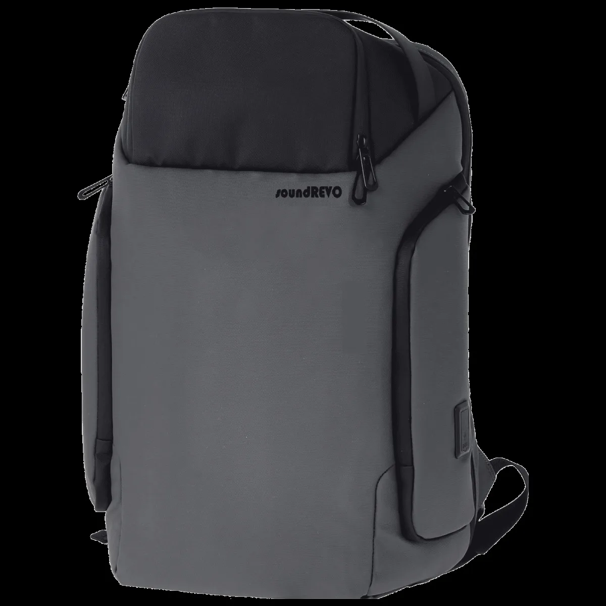 SoundRevo 21 Litres Polyester Backpack ( Water Resistant, SRSC21GBKA0165, Grey )