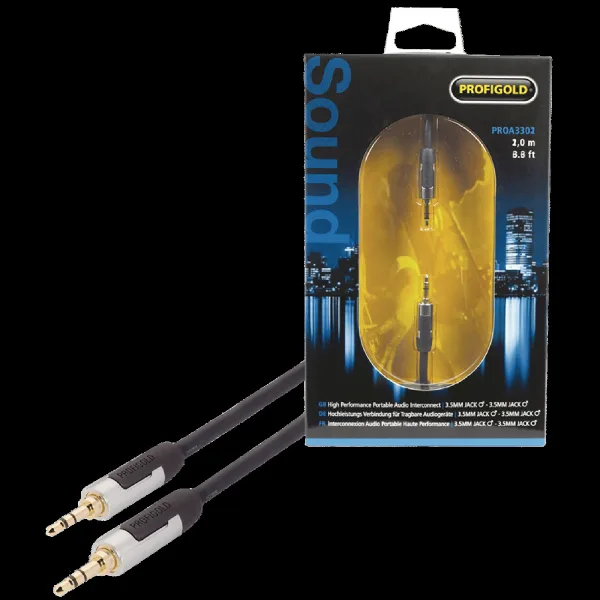 PROFIGOLD 3.5mm Aux to 3.5mm Aux 3.2 Feet (1M) Cable (IAT Technology, Anthracite)