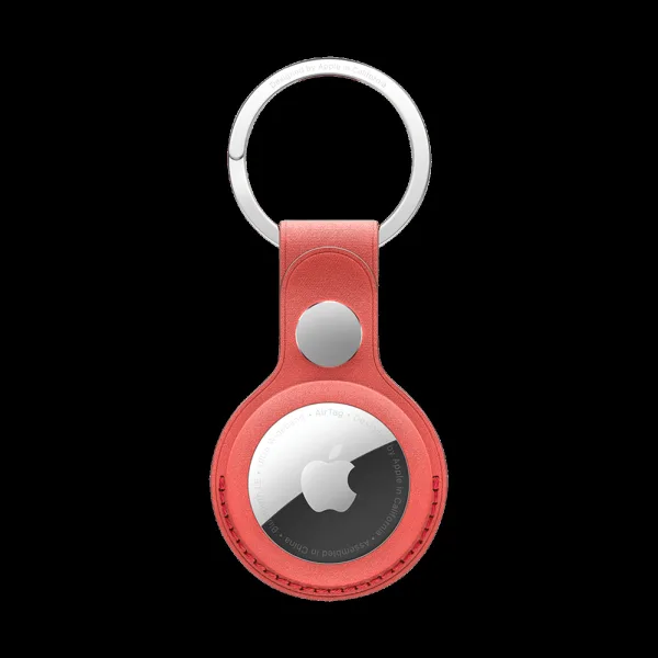 Apple Key Ring Compatible with AirTag (Snug Fit, MT2M3ZM/A, Coral)