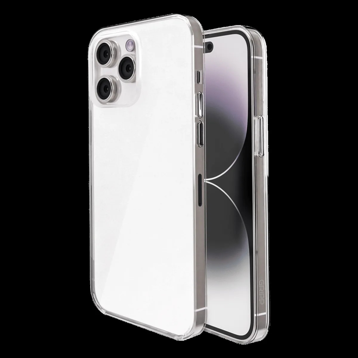 GRIPP Ice Frost Hard TPU & Polycarbonate Back Cover for Apple iPhone 15 Pro Max (Anti Bacterial Technology, Clear)