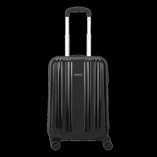 ARISTOCRAT Fronx Polypropylene Trolley Bag (8 Wheels, FRONXS55JBK, Black)