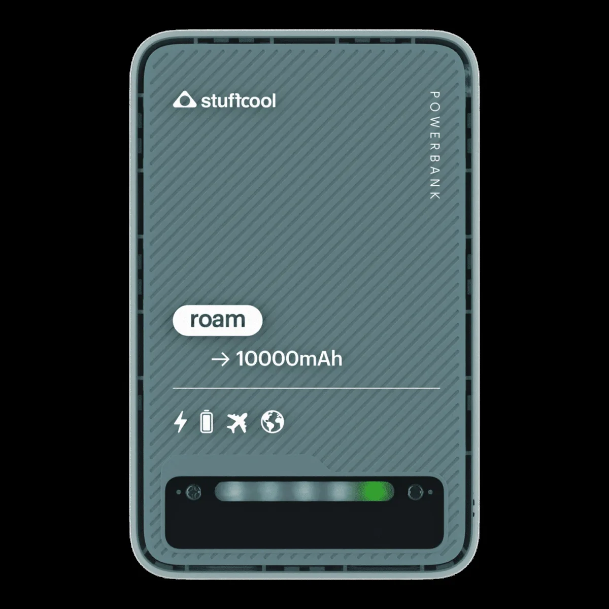 stuffcool Roam 10000 mAh 22.5W Fast Charging Power Bank (1 Type A Port, 1 Type C Port, LED Indicator, White)