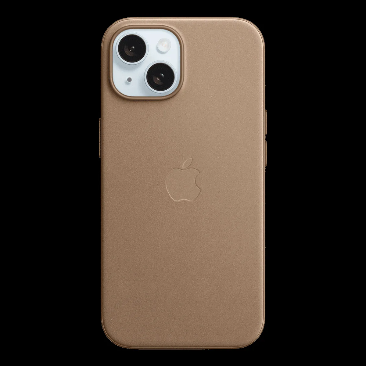 Apple Soft FineWoven Back Cover for Apple iPhone 15 (MagSafe Charging Support, Taupe)