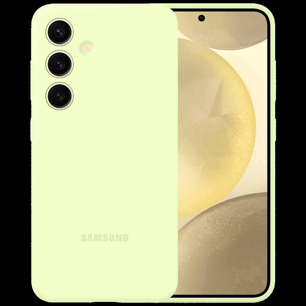 SAMSUNG Silicone Back Case for SAMSUNG Galaxy S24 (Silky-smooth Touch, Lime)