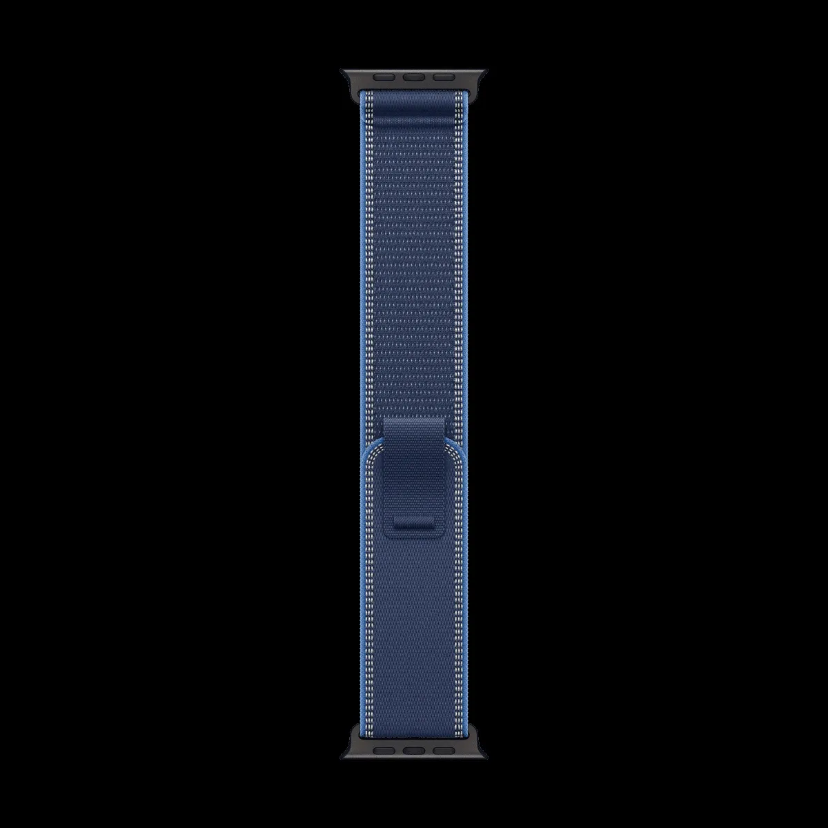 Apple Polyester, Spandex, Nylon & Black Titanium Trail Loop for Apple (44mm / 45mm / 46mm / 49mm, M/L) (Ultra-Thin, Blue & Bright)