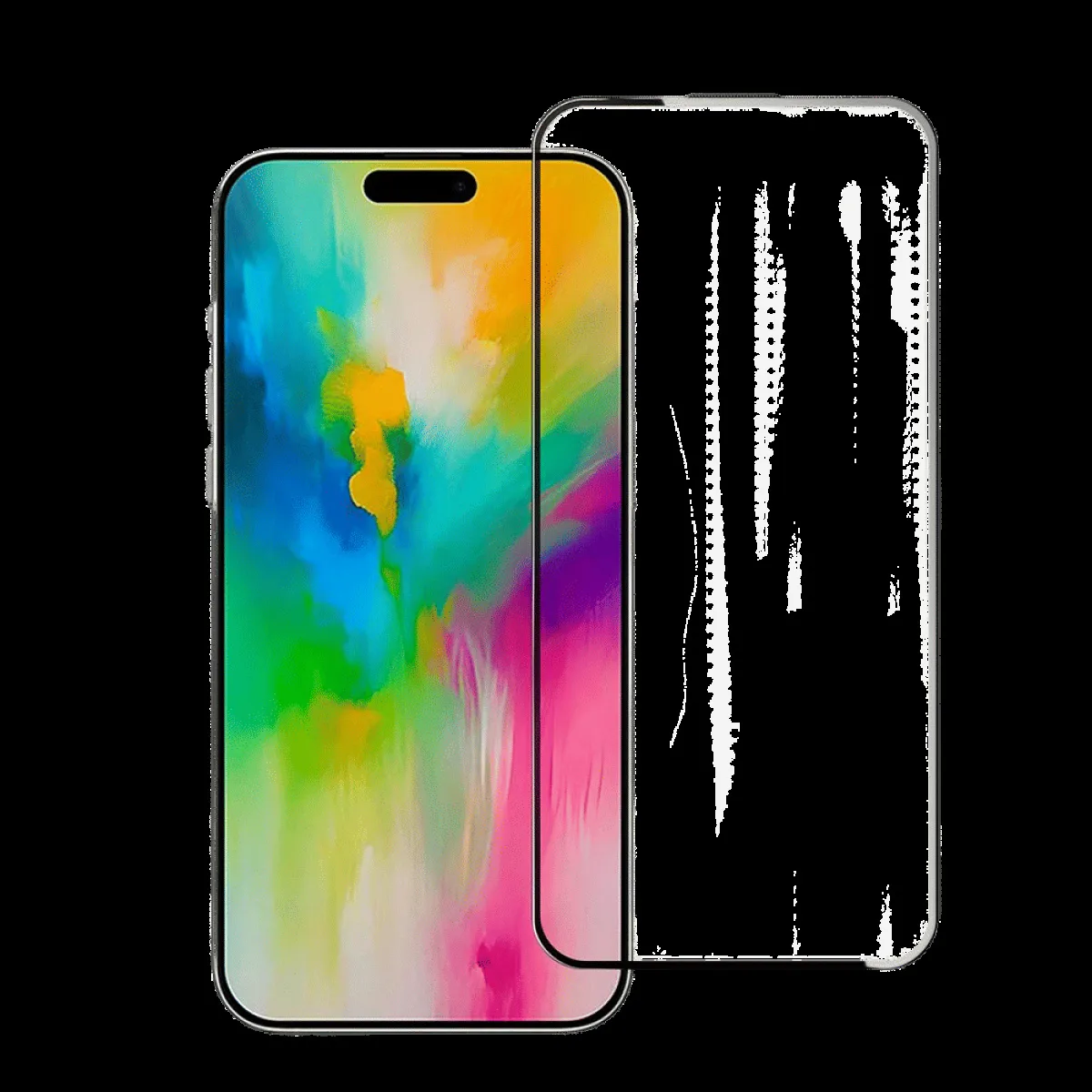 Muvtech Full Glass Tempered Glass for Apple iPhone 16 Pro (5X Stronger Protection)