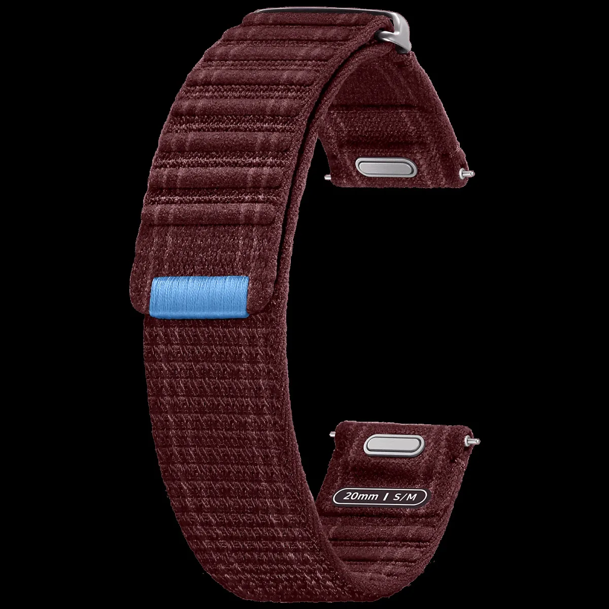 SAMSUNG ET-SVL30SEEGIN Polyester Fabric Band for SAMSUNG Galaxy Watch7 (S/M) (Effortless Style, Wine)