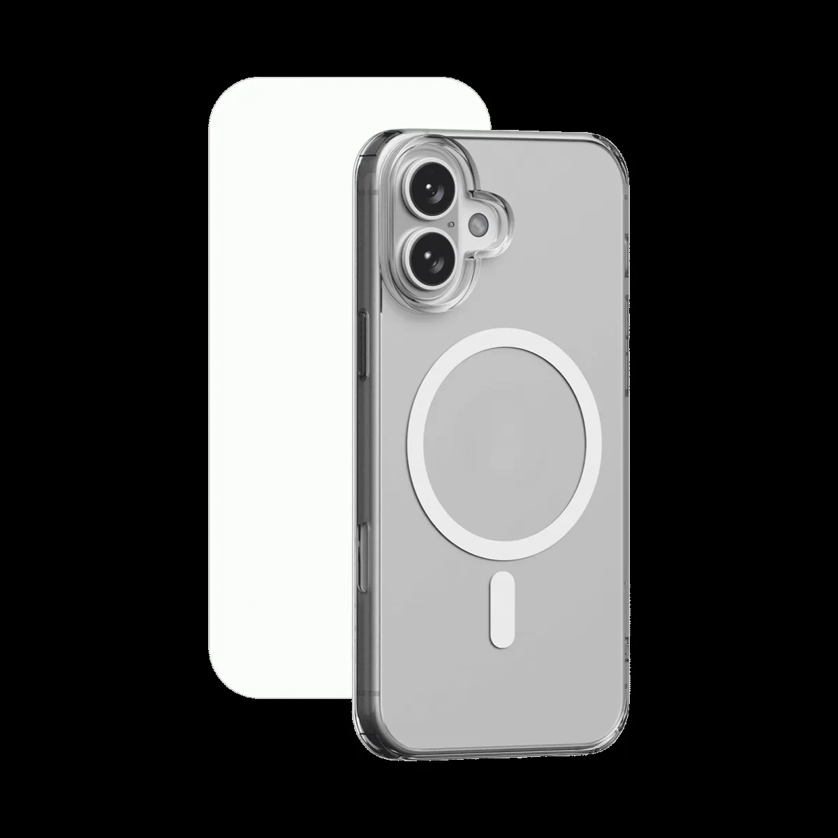 HYPHEN DURO Tempered Glass & TPU Back Cover Combo for Apple iPhone 16 (Shock Absorbent, Clear)