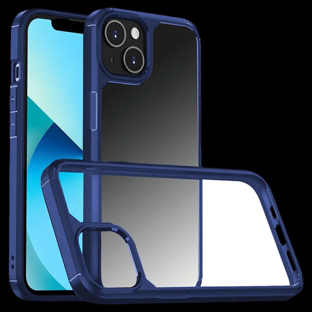 GRIPP Defender Hard Polycarbonate & TPU Back Cover for Apple iPhone 13 (Drop Protection, Blue)