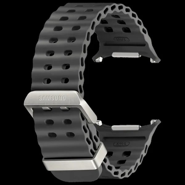 SAMSUNG ET-SNL70MBEGIN HNBR, Titanium Marine Band for SAMSUNG Galaxy Watch Ultra (Lugless Design, Dark Gray)