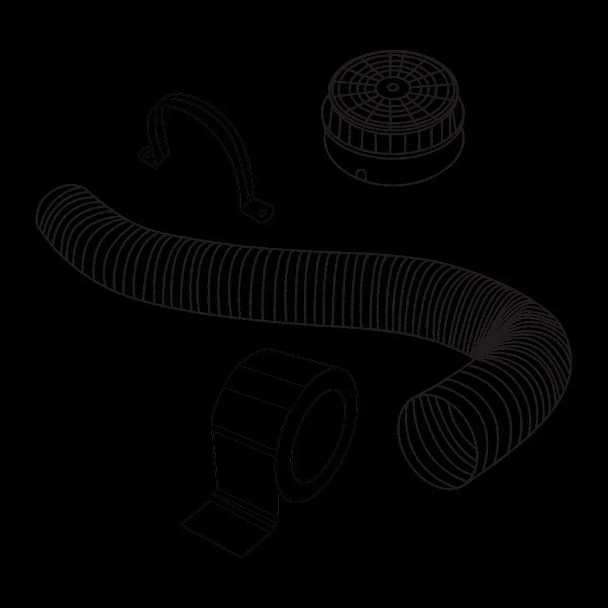 Prestige Installation Kit Aluminum Pipe For Chimneys (Thick & High-Quality, 70681, Silver)