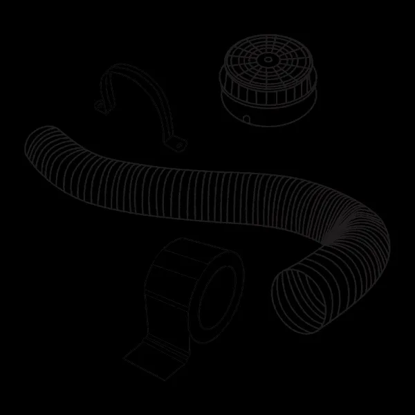 Prestige Installation Kit Aluminum Pipe For Chimneys (Thick & High-Quality, 70681, Silver)