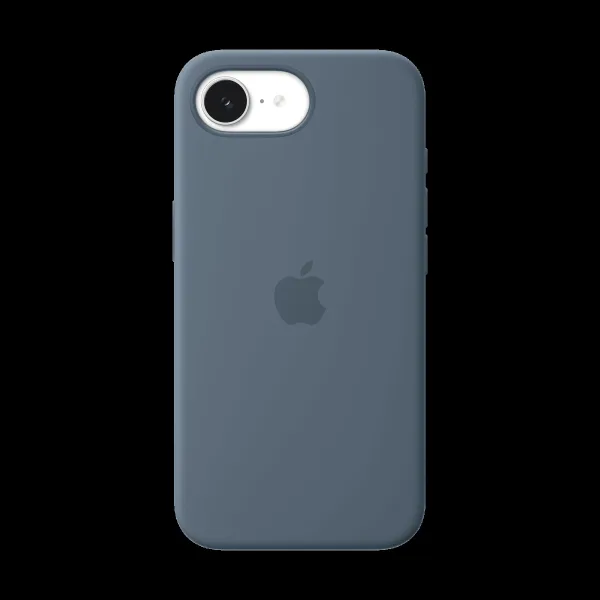 Apple Soft Silicone Back Cover for Apple iPhone 17e (MagSafe Compatible, Anchor Blue)