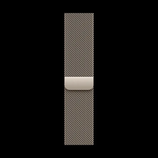 Apple Stainless Steel Milanese Loop for Apple (38mm / 40mm / 41mm / 42mm) (Physical Vapour Deposition Layer, Natural)