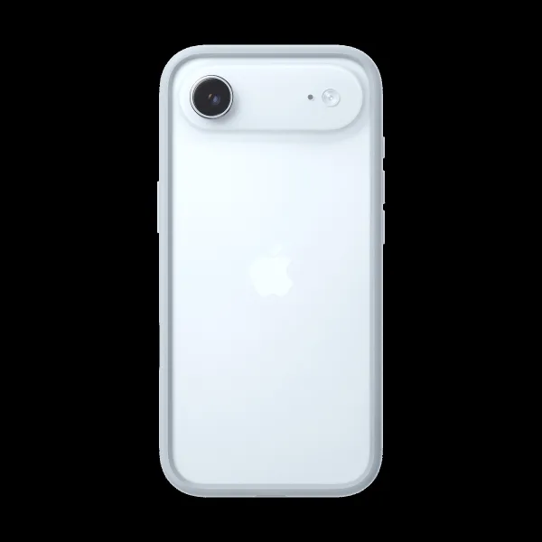 Apple Bumper Polycarbonate Back Cover for iPhone Air (Lightweight, Light Blue)