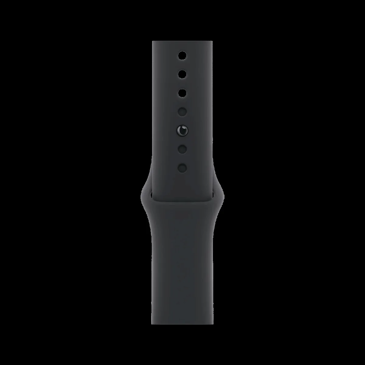Apple Fluoroelastomer Sport Band for Apple Watch (44mm / 45mm / 46mm / 49mm, S/M) (Durable & Strong, Black)