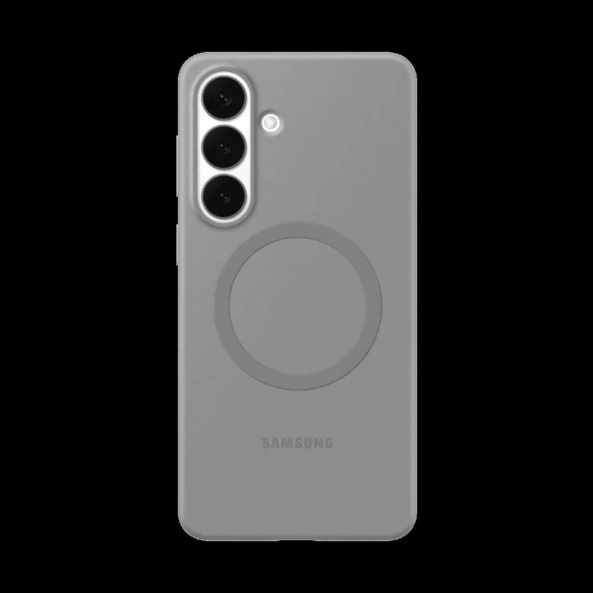 Samsung Soft Silicone Back Cover for Galaxy S26+ (Built-in Magnets, Grey)
