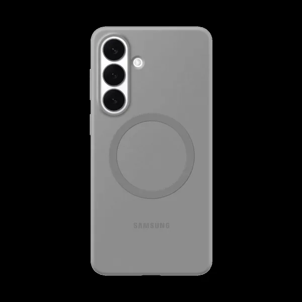 Samsung Soft Silicone Back Cover for Galaxy S26+ (Built-in Magnets, Grey)