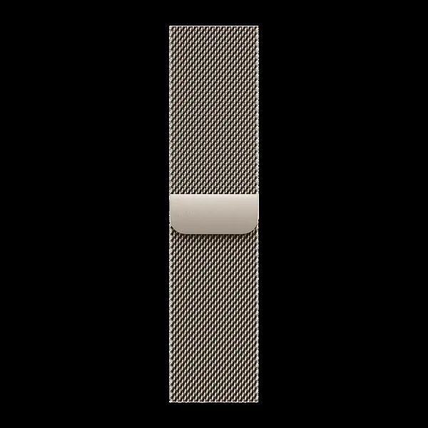 Apple Stainless Steel Magnetic Milanese Loop for Apple Watch (38mm / 40mm / 41mm / 42mm) (Physical Vapour Deposition Layer, Natural)