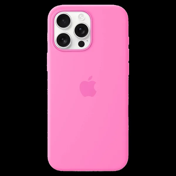Apple Soft Silicone Back Cover Apple iPhone 16 Pro Max (MagSafe Charging Support, Peony)