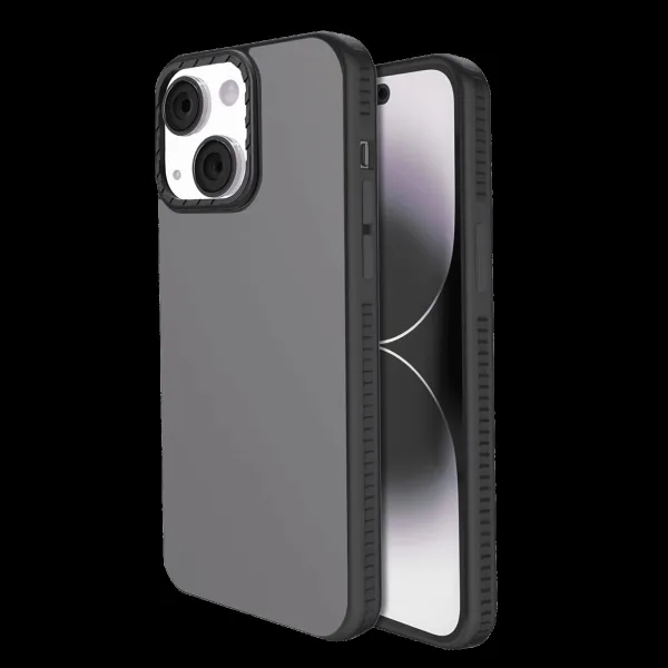 GRIPP Alpine Rubber Back Cover for Apple iPhone 15 (Scratch Protection, Black)