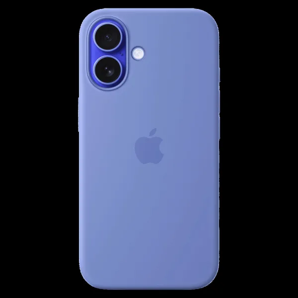 Apple Soft Silicone Back Cover Apple iPhone 16 (MagSafe Charging Support, Periwinkle)
