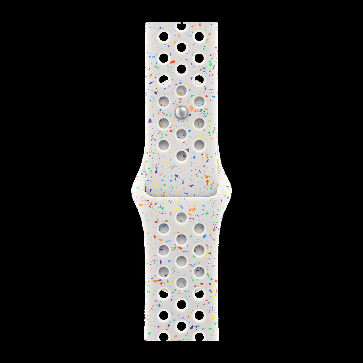 Apple Aluminium & Fluoroelastomer Nike Sport Band for Apple Watch (38mm / 40mm / 41mm, S/M) (Durable & Strong, Pure Platinum)
