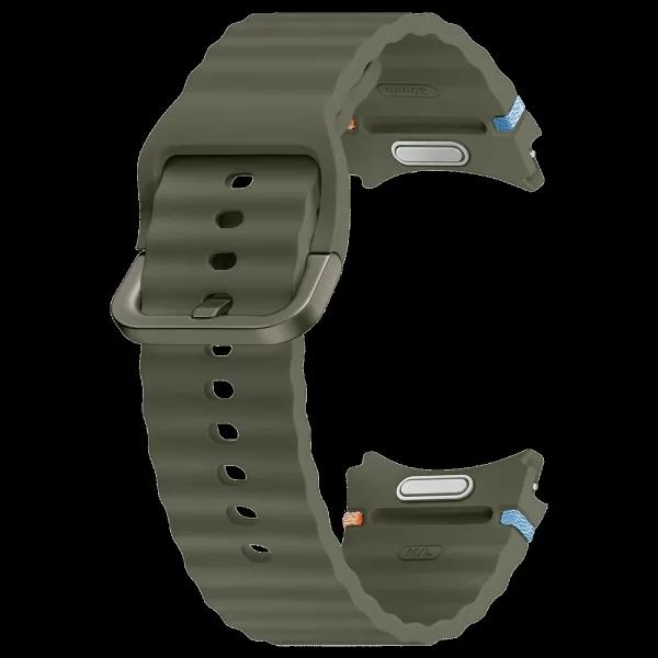 SAMSUNG ET-SNL31LKEGIN HNBR Sport Band for SAMSUNG Galaxy Watch7, Watch4, Watch4 Classic, Watch5, Watch 5 Pro, Watch6 & Watch6 Classic (M/L) (Breathable Design, Green)