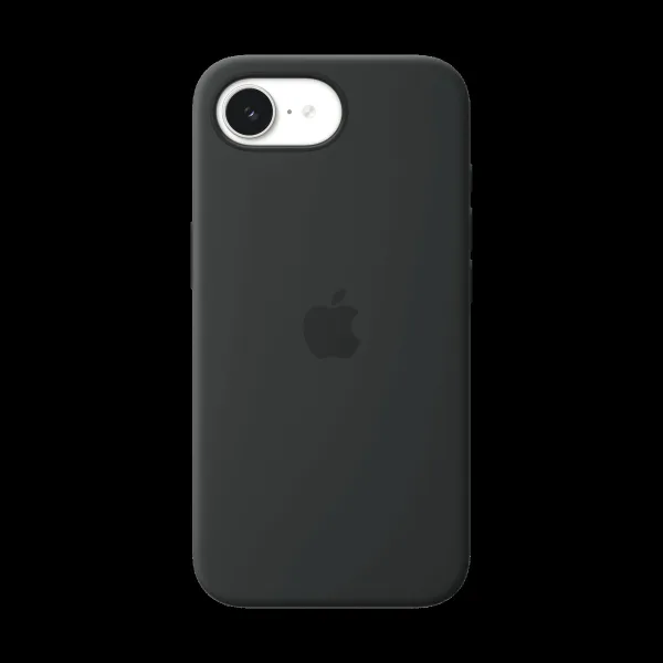Apple Soft Silicone Back Cover for Apple iPhone 17e (MagSafe Compatible, Black)