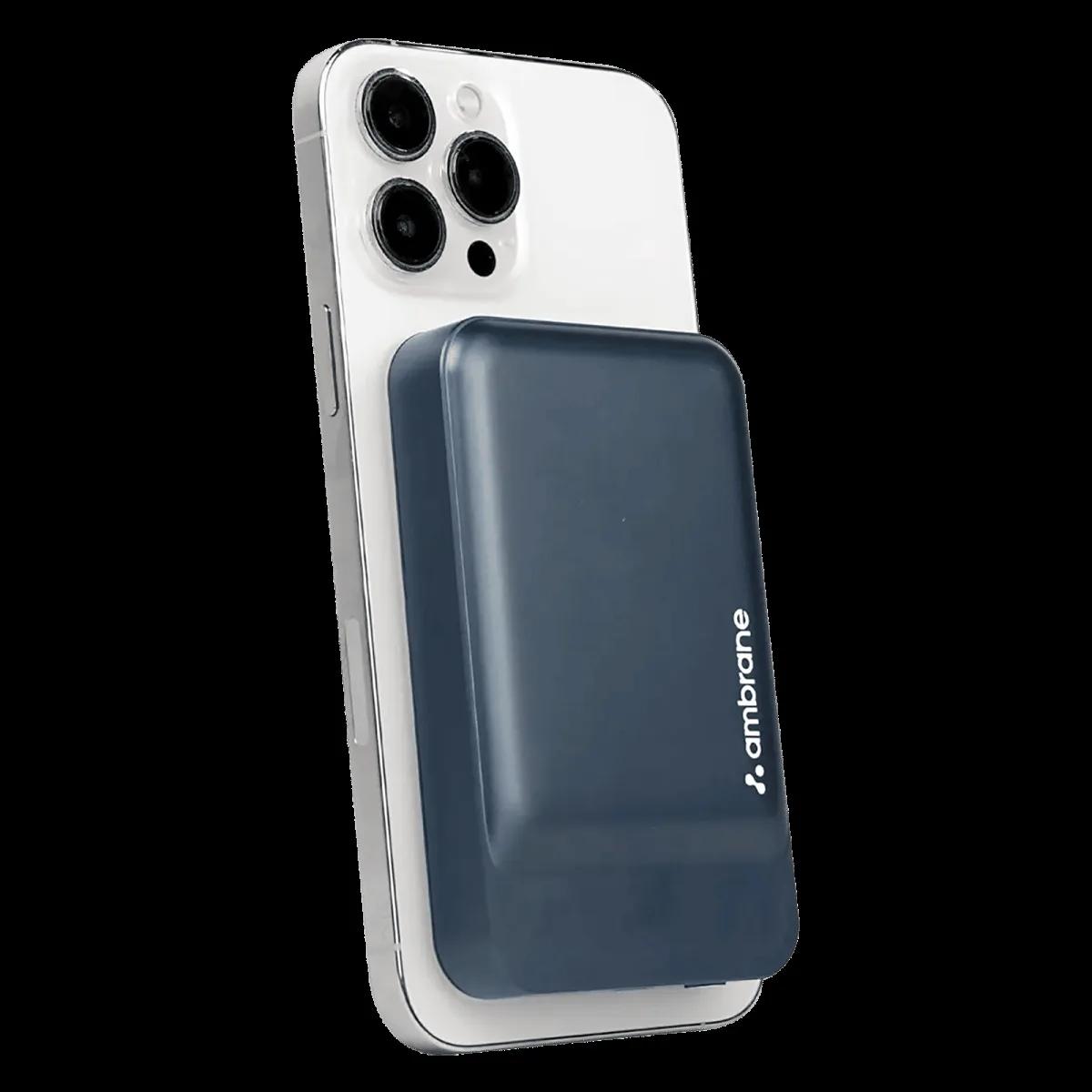 ambrane Aerosync PB 12 10000 mAh 22.5W Fast Charging Power Bank (1 Type A Port, 1 Type C Port, Rubberized Coating, Wireless Charging, Blue)
