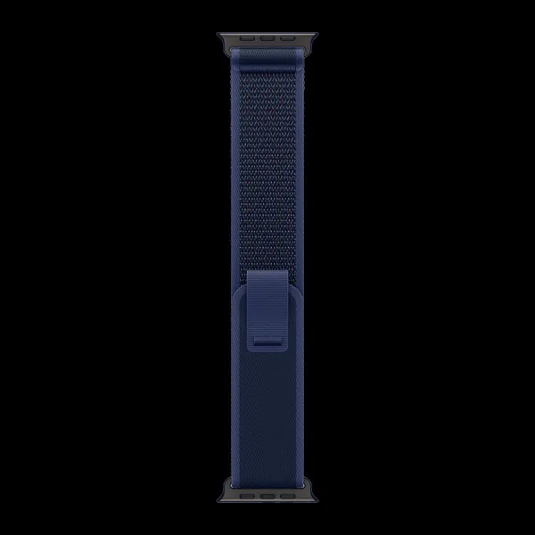 Apple Trail Polyester, Spandex, Nylon & Black Titanium Trail Loop for Apple Watch (44mm / 45mm / 46mm / 49mm, S/M) (Ultra-Thin, Blue)