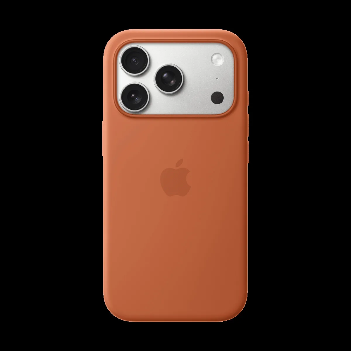 Apple Soft Silicone Back Cover for Apple iPhone 17 Pro (MagSafe Compatible, Terra Cotta)