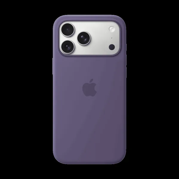 Apple Soft Silicone Back Cover for Apple iPhone 17 Pro Max (MagSafe Compatible, Purple Fog)