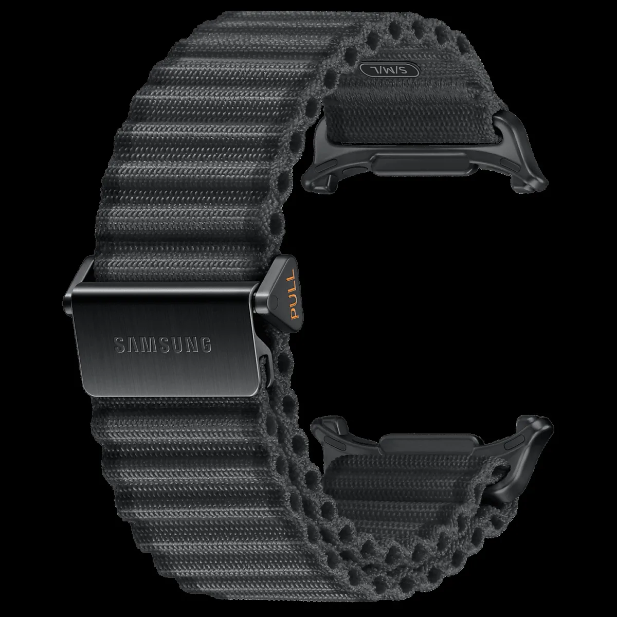 SAMSUNG ET-SVL70MBEGIN Nylon, Titanium, SUS Trail Band for SAMSUNG Galaxy Watch Ultra (Lugless Design, Dark Gray)