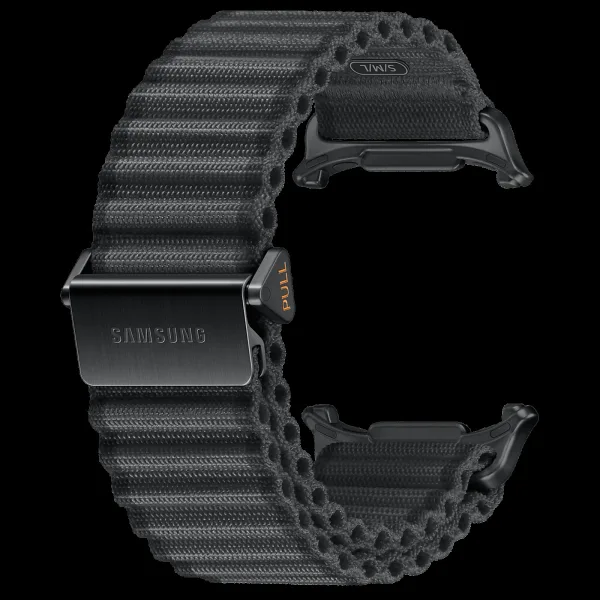 SAMSUNG ET-SVL70MBEGIN Nylon, Titanium, SUS Trail Band for SAMSUNG Galaxy Watch Ultra (Lugless Design, Dark Gray)
