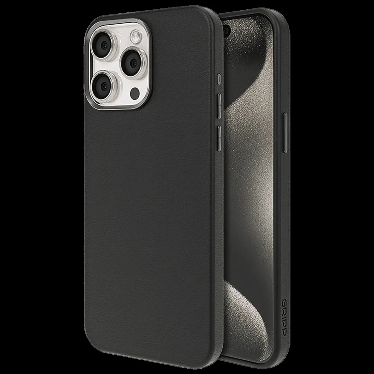 GRIPP Heritage Xtreme TPU Back Cover for Apple iPhone 15 Pro Max (5ft Drop Tested, Black)