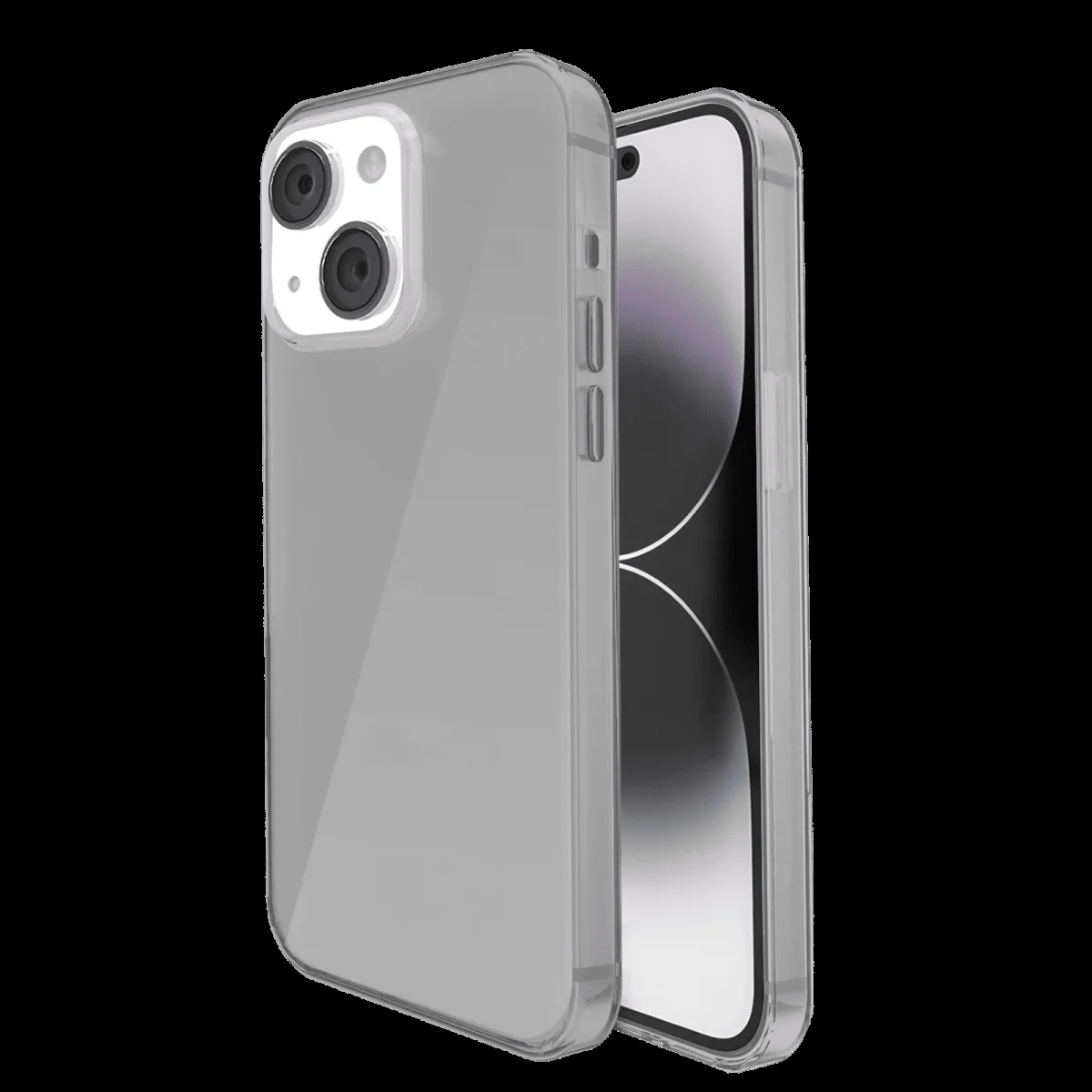 GRIPP Neo Hard & Soft TPU & Polycarbonate Back Cover for Apple iPhone 15 (6ft Drop Tested, Smoke)