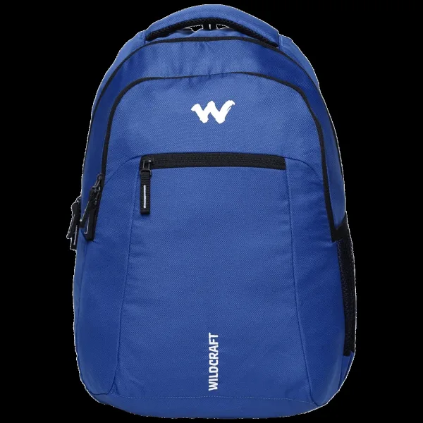 WILDCRAFT Boost 2 24 Litres Leather Laptop Backpack (Spacious and Modish,1235, Blue)