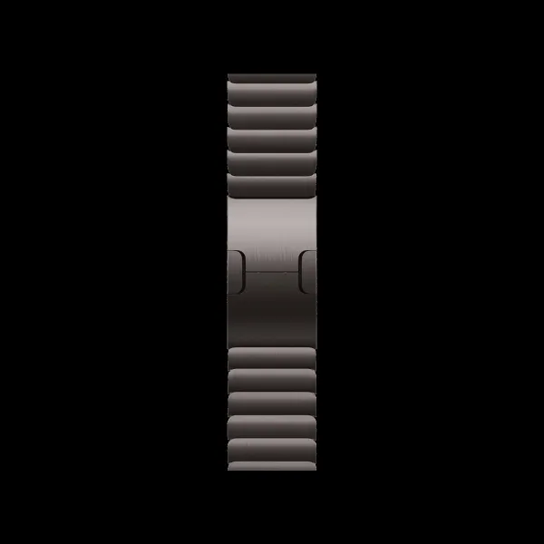 Apple Stainless Steel Link Bracelet for Apple (38mm / 40mm / 41mm / 42mm) (Simple Release Button, Slate)