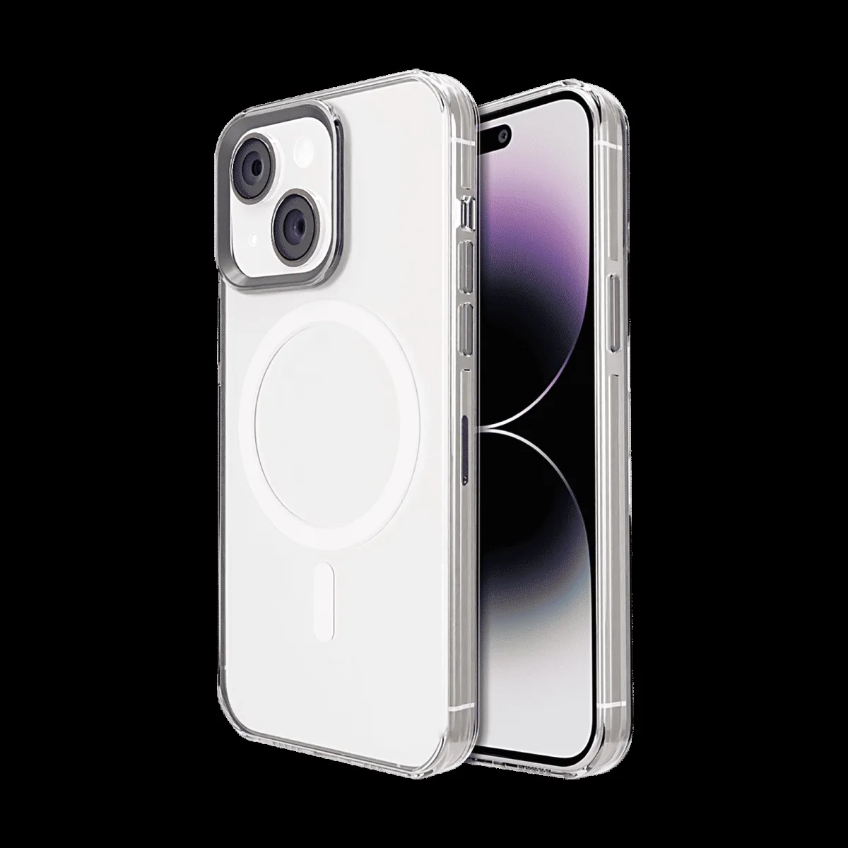 GRIPP Neo Xtreme Hard Polycarbonate Back Cover for Apple iPhone 15 (MagSafe Compatible, Clear)